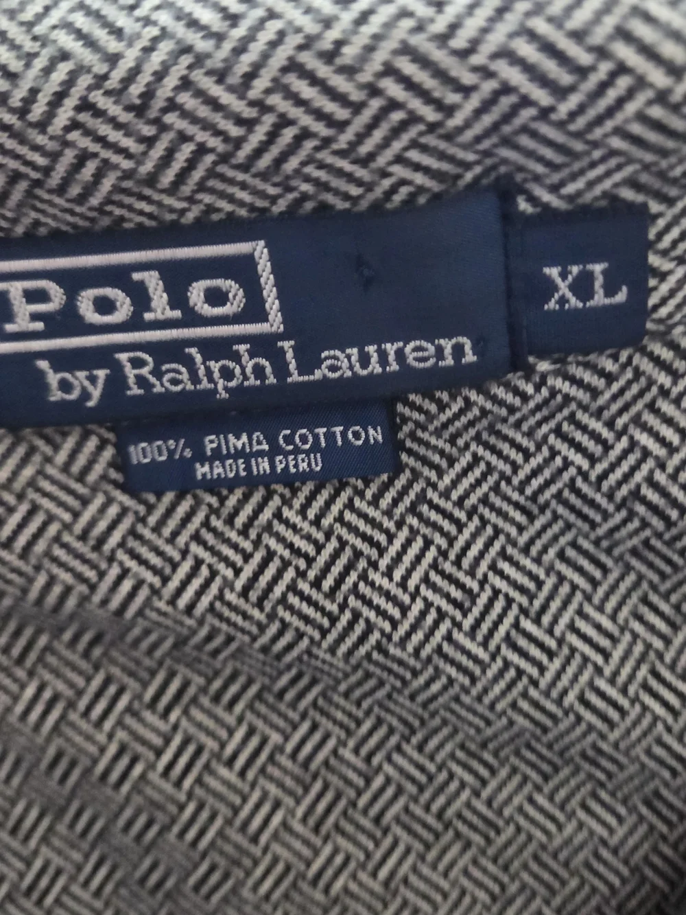 Polo by Ralph Lauren Gray Patterned Men's Polo Shirt